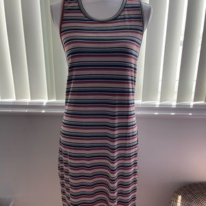 NWOT Bodycon Ribbed Multicolor Tank Dress